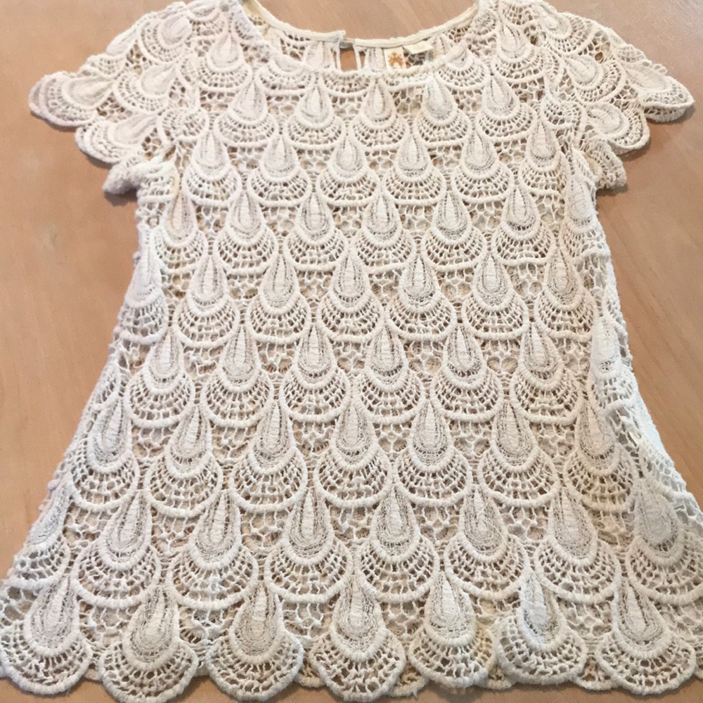 Lace blouse...beautiful! Size small by Adiva. EUC